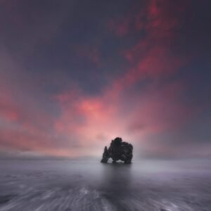 cuadro roca en el mar muestra2